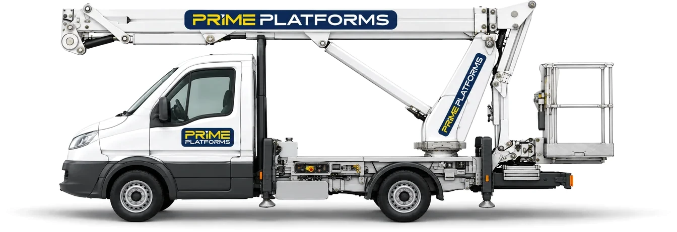 CTE MP 24C 24m truck mounted access platform in Prime Platforms livery