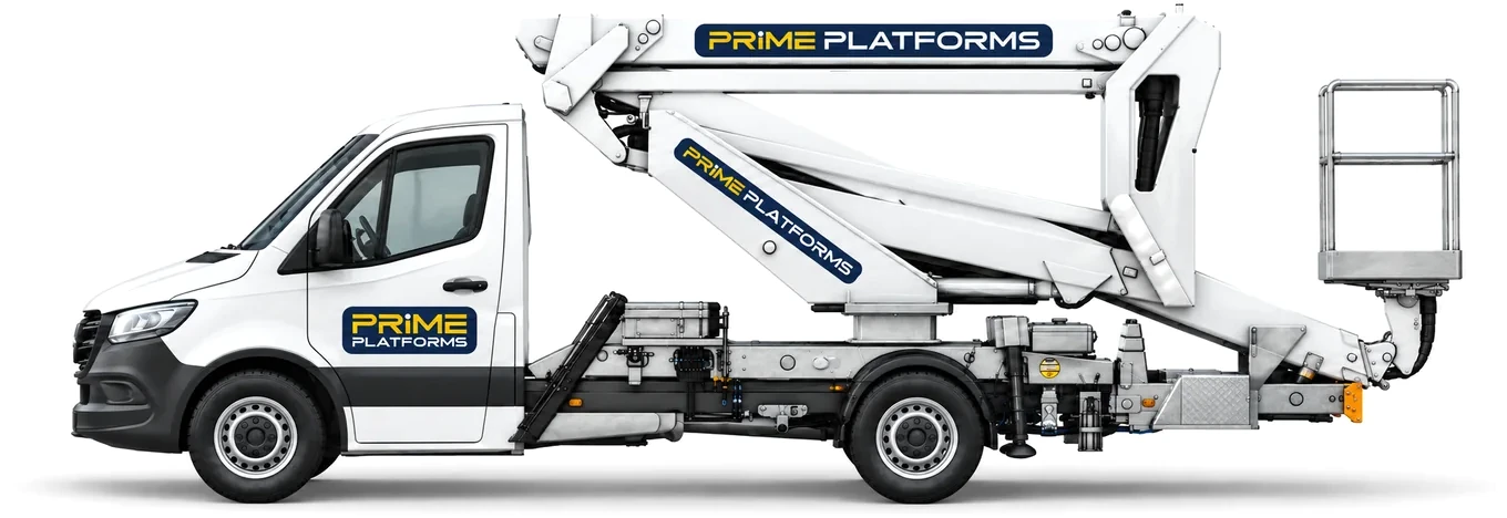 GSR B200PX 20.6m truck mounted access platform in Prime Platforms livery